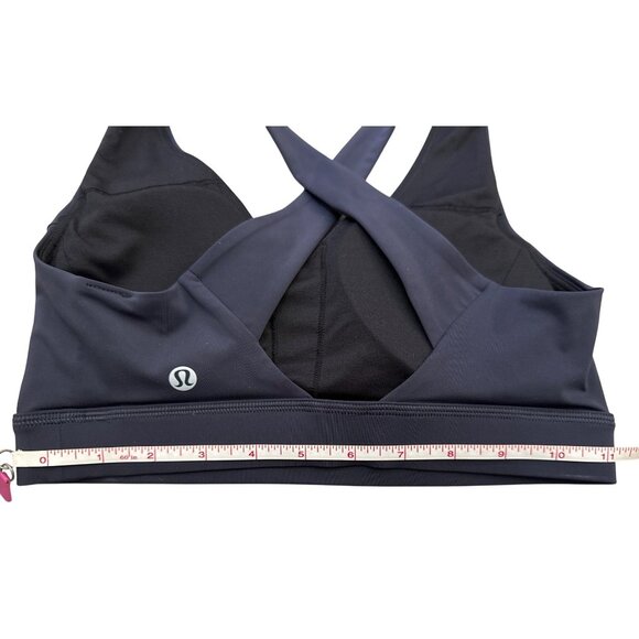 Lululemon Envital Bra B/C Cross-Back Sports Bra Size 4 Black W2EIWS in BKNT NWT - Picture 10 of 15